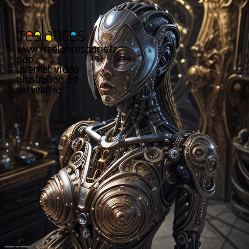 Pao internet vidéo illustration 3d serveur intelligence générative freelance paris studio de création 63V6I490